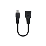 NANOCABLE 10.01.2025 - Cable USB 2.0 OTG (On-The-GO), Tipo Micro B/M-A/H, Macho-Hembra, Negro, 15cm