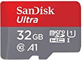 SanDisk Ultra Tarjeta de memoria microSDHC con adaptador SD, hasta 98 MB/s, rendimiento de apps A1, Clase 10, U1, 32 GB