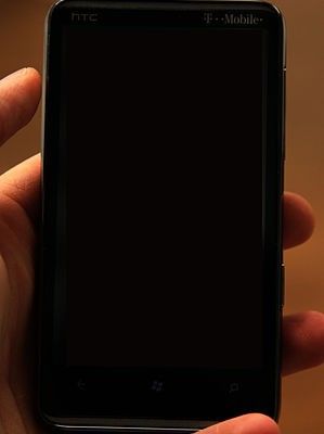 Smartphone pantalla apagada