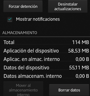 Caché Chrome Android