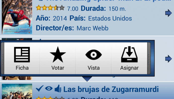 Catálogo Películas