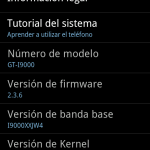 Nueva rom para el Galaxy S Value Pack 2.3.6 jw4