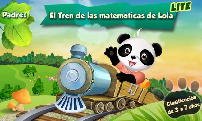 Juegos infantiles, el tren de las matemáticas de Lolapanda.