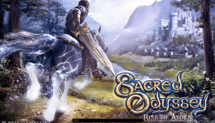 Sacred odyssey pantalla principal