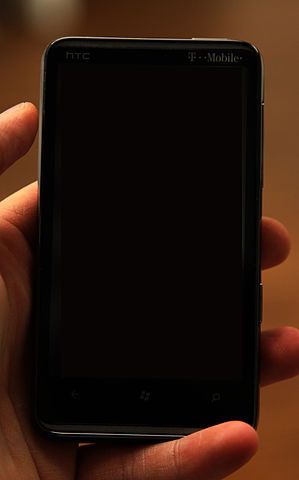 Smartphone pantalla apagada