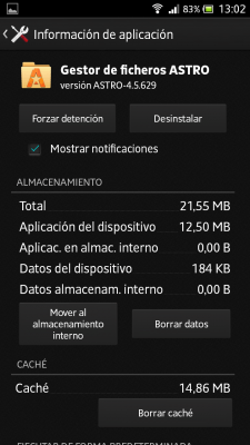 Pasar aplicación a la tarjeta Android