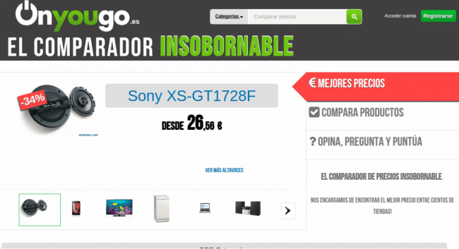 Onyougo: un comparador de precios insobornable